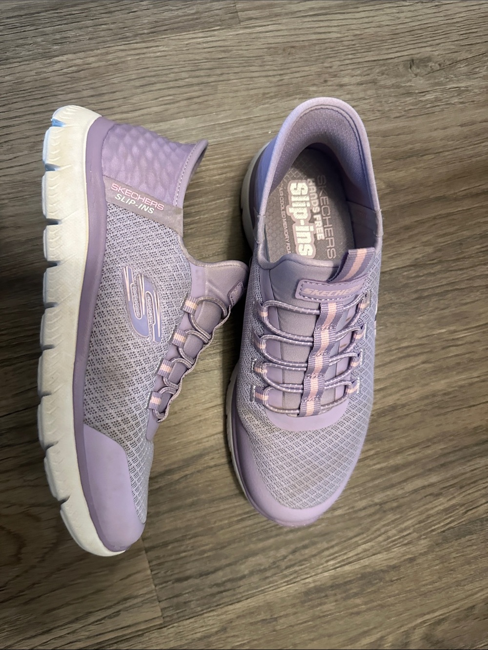 Skechers Slip-Ins  Lilac Slip-On Athletic Sneakers